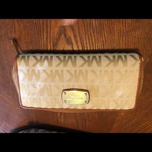 Michael Kors Bags - MK Brown and Tan Wallet Michael Kors Bags - MK Brown and Tan Wallet